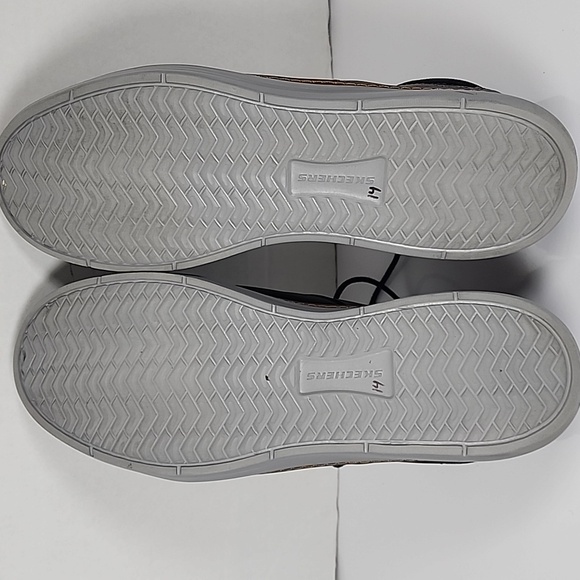 Skechers Air Cooled Memory Foam Men's Black and Brown Laced Up Shoes Size 13 - Picture 8 of 9